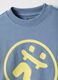 Pure Cotton Blue Oversized Fit Kids Sweatshirt with Print_2