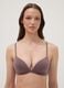 Grey padded organic cotton bra_0