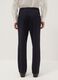 Black pure cotton carrot-fit chino trousers_2