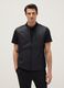 Black Sleeveless Padded Jacket Regular Fit_0