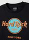Black pure cotton regular fit T-shirt with Hard Rock Cafe logo_5