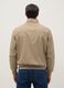 Beige regular fit bomber jacket with zip_2