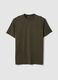 Green crew neck T-shirt in pure cotton regular fit_4