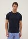 Blue short striped pyjamas in pure organic cotton jersey_1