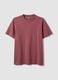 Regular fit red pure cotton short sleeve t-shirt_4