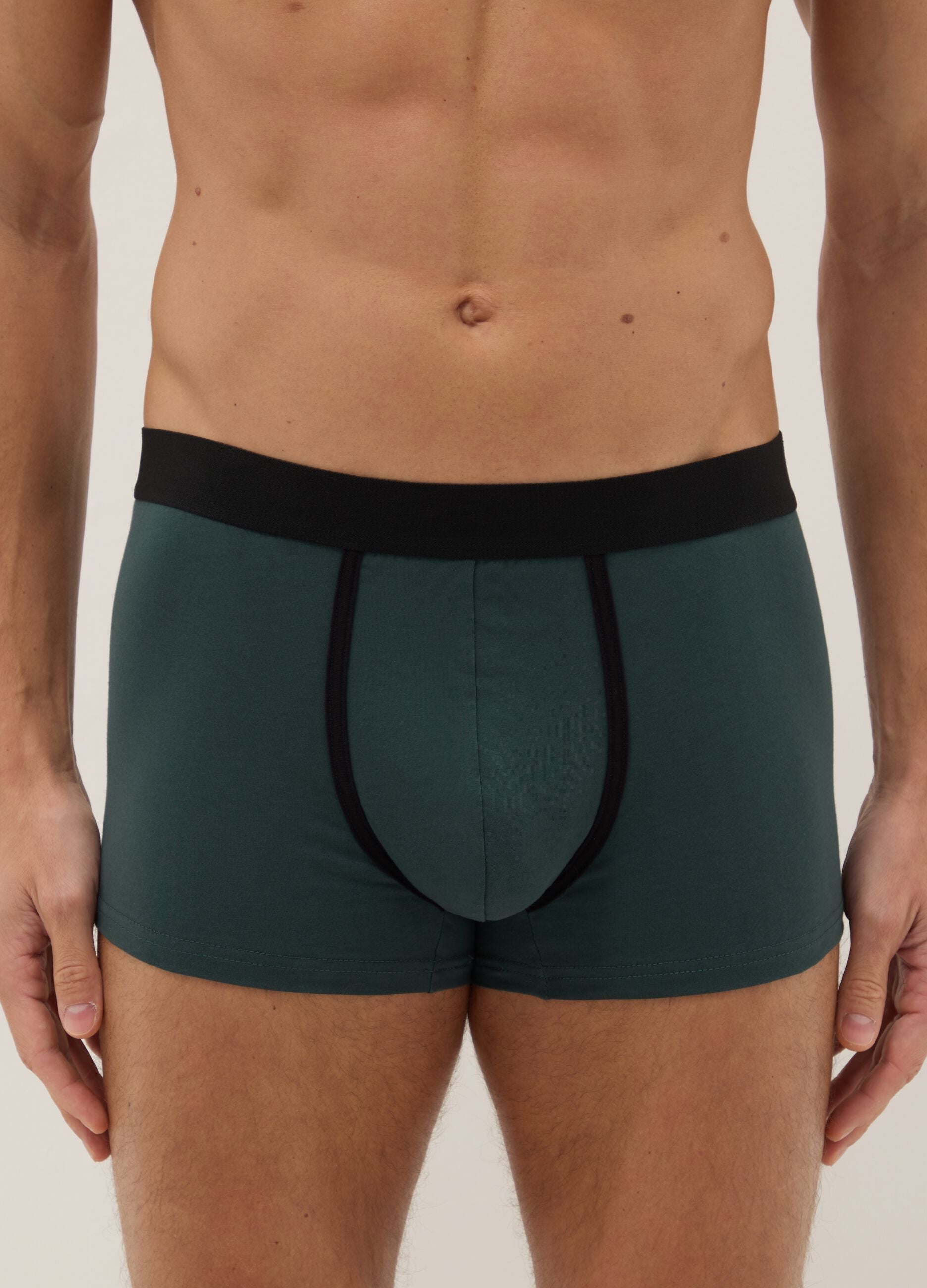 Tripack of multicoloured stretch cotton boxers regular fit