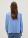 Light blue pure viscose shirt with bow and striped pattern_2