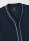 Pure cotton blue pyjamas, regular fit with contrast detailing_5