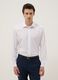 White Slim Fit Long Sleeve Shirt_0