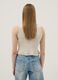 Beige viscose-blend fitted top_3