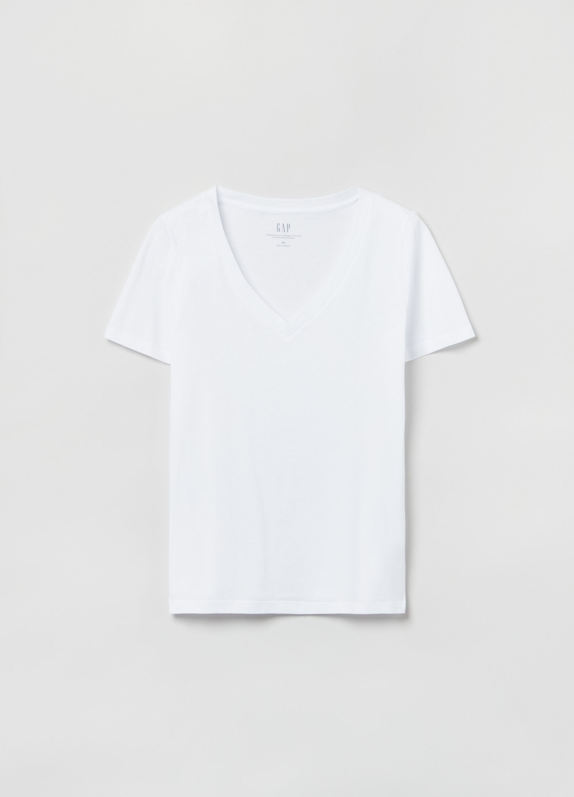 Cotton V-neck T-shirt
