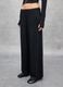Ribbed Fluid Trousers Black_1