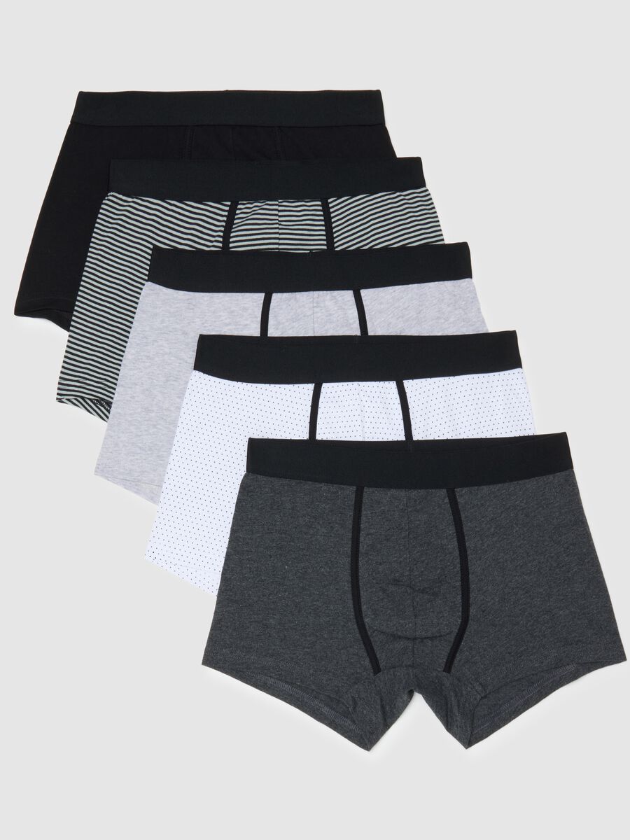Multipack boxer multicolor in cotone organico elasticizzato regular fit_4