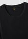 Black crew neck long sleeve mixed cotton regular fit jumper_5