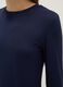 Blue stretchy viscose regular fit t-shirt_3