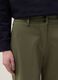 Green stretchy cotton blend wide leg trousers regular fit_3