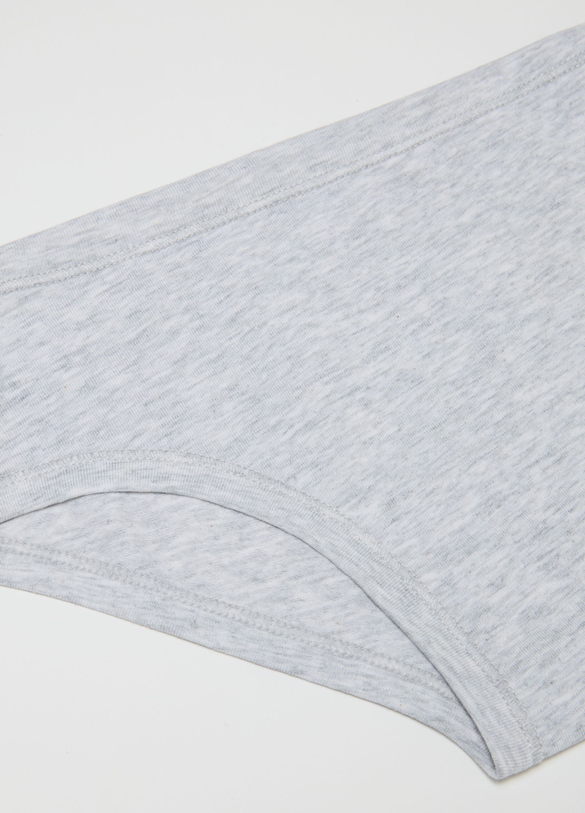 Grey elasticated cotton baby culottes for girls, regular fit