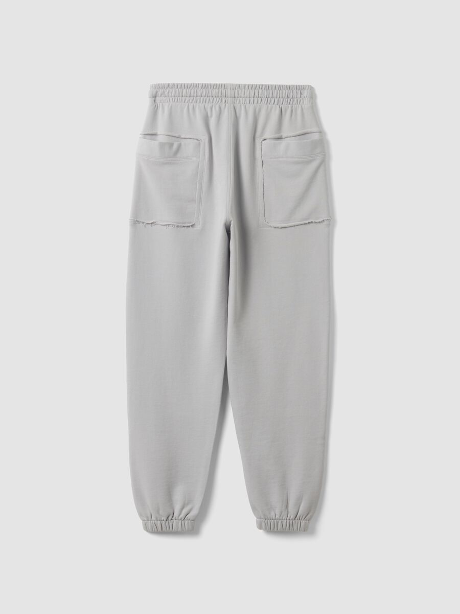 Grey pure cotton joggers with "Way Up" graphic for boys_1