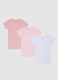 Girls' tripack of multicolour pure cotton regular fit t-shirts_0