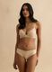 Beige regular fit bra_1