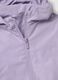 Purple hooded rain jacket with zip for baby girl_2