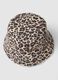 Multicolour Leopard Print Cotton Bucket Hat for Girls_1