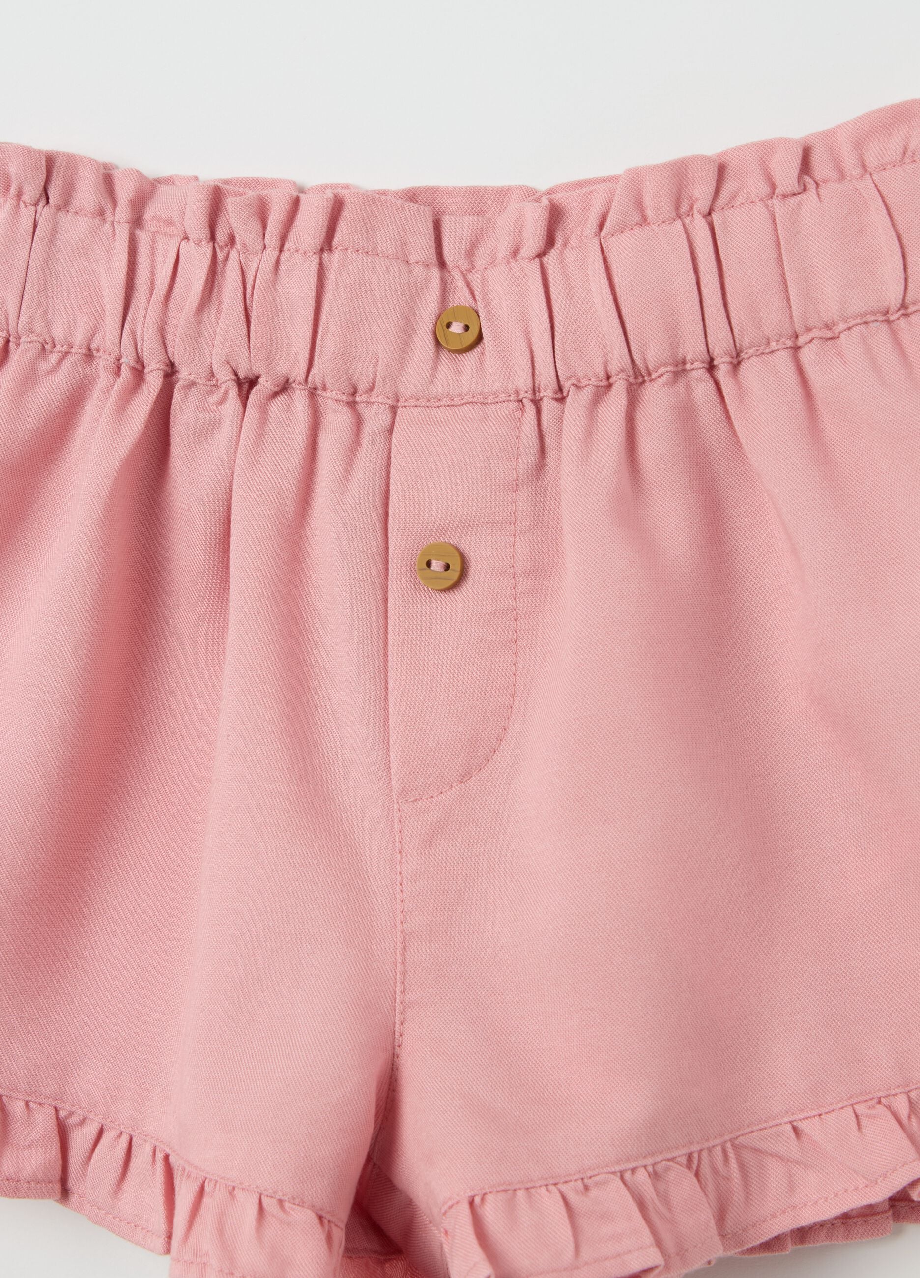 Set in cotone stretch t-shirt e shorts 