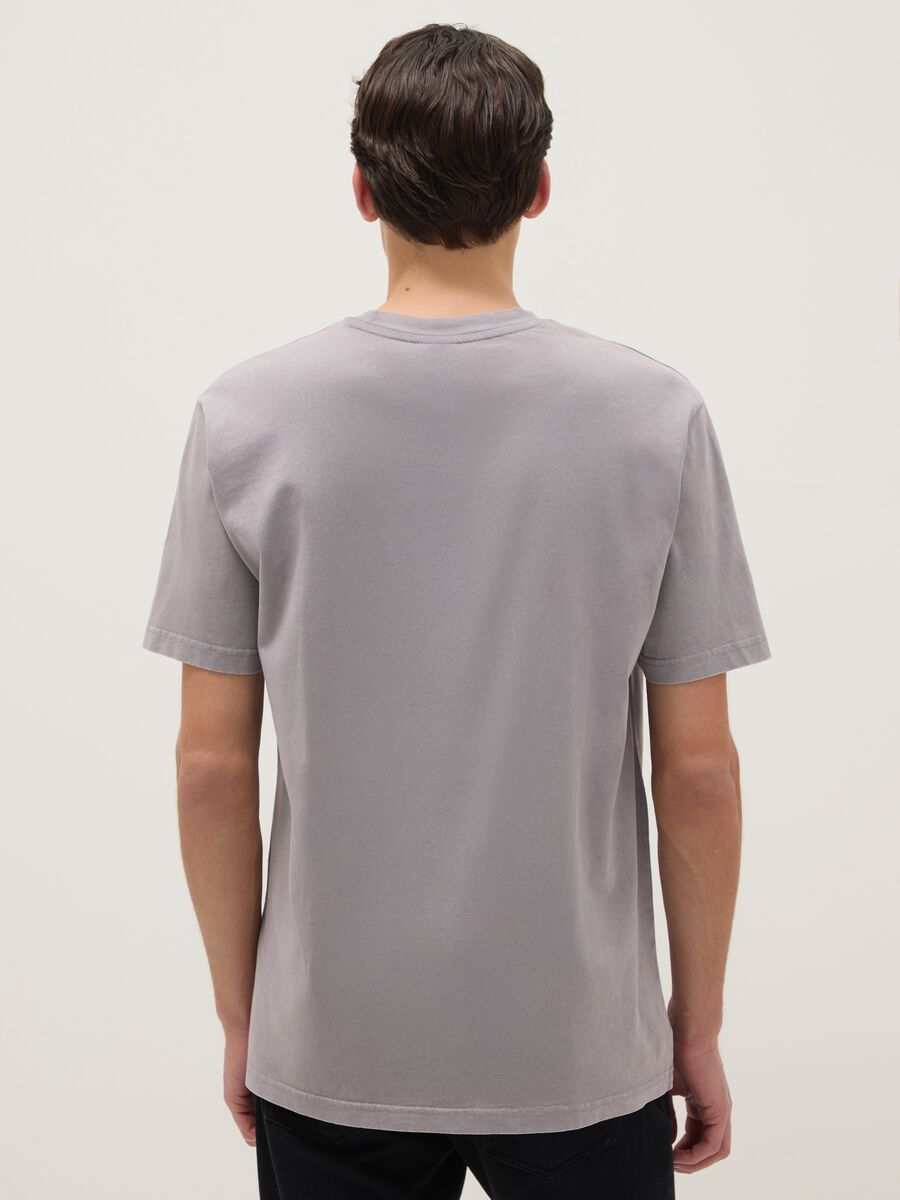 Grey pure cotton regular fit T-shirt with Dragon Ball print_2