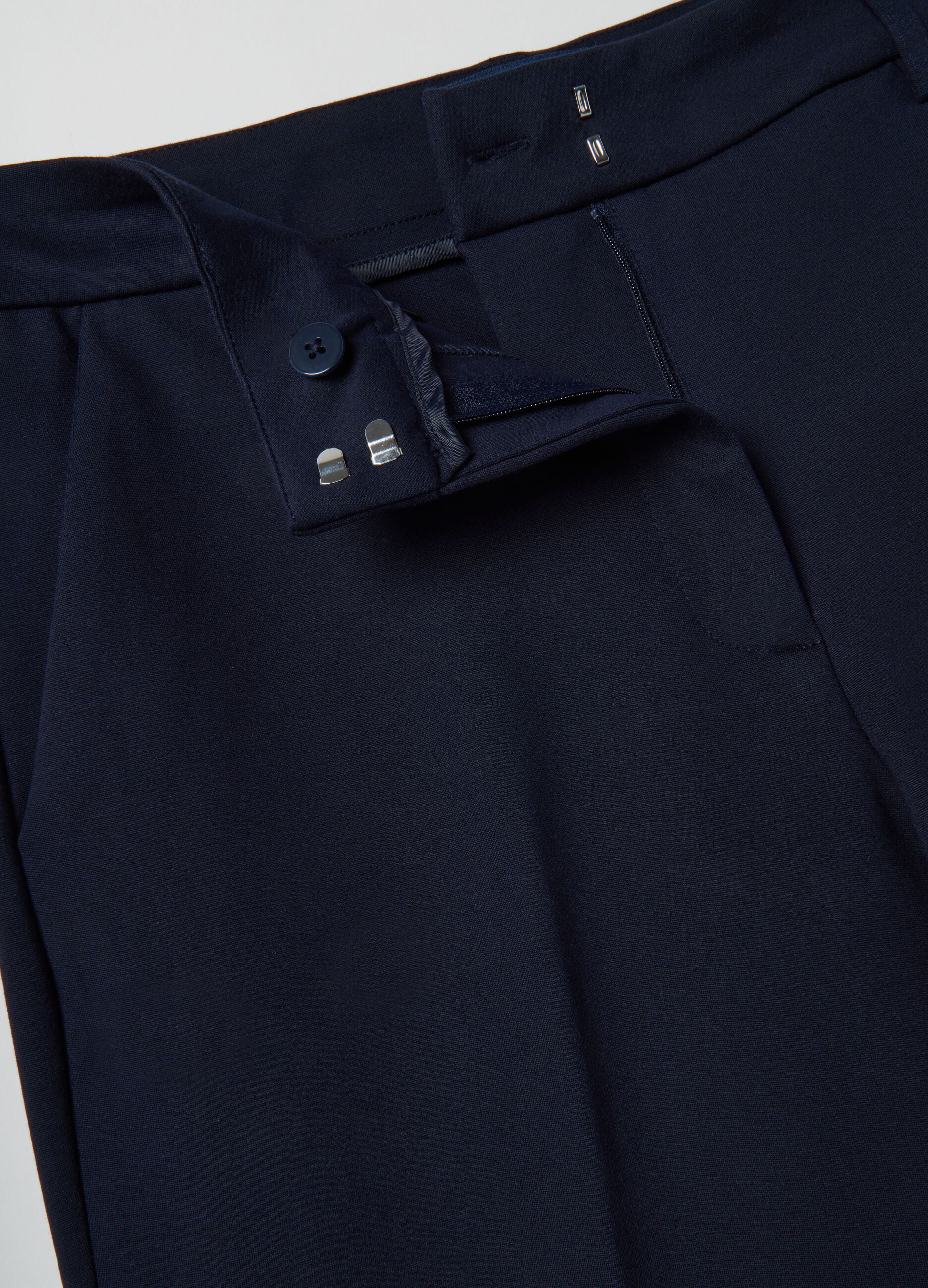 Blue Slim Fit Chino Trousers