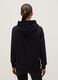 Black pure cotton regular fit hoodie with Hard Rock Cafe logo_2