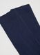 Blue Midi Cotton Blend Socks_1