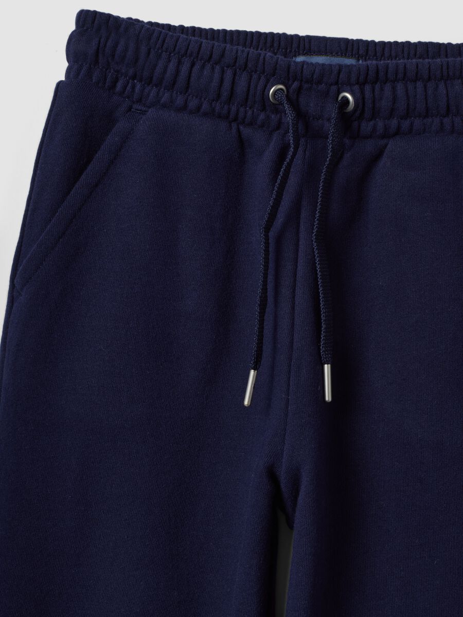 Blue organic cotton joggers_2