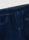 Girls' blue stretch cotton flare fit jeggings_2