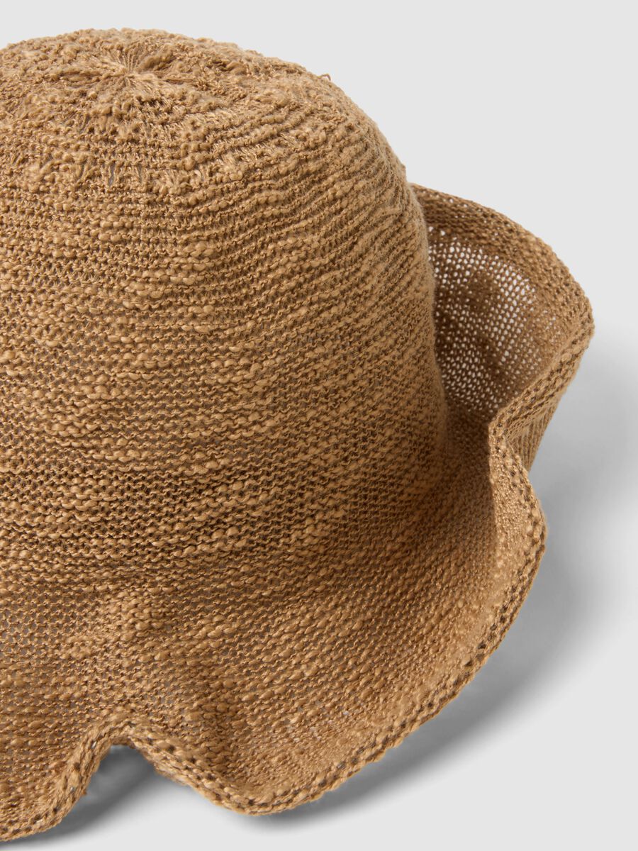 Light Brown Jersey Knit Cloche Hat_2