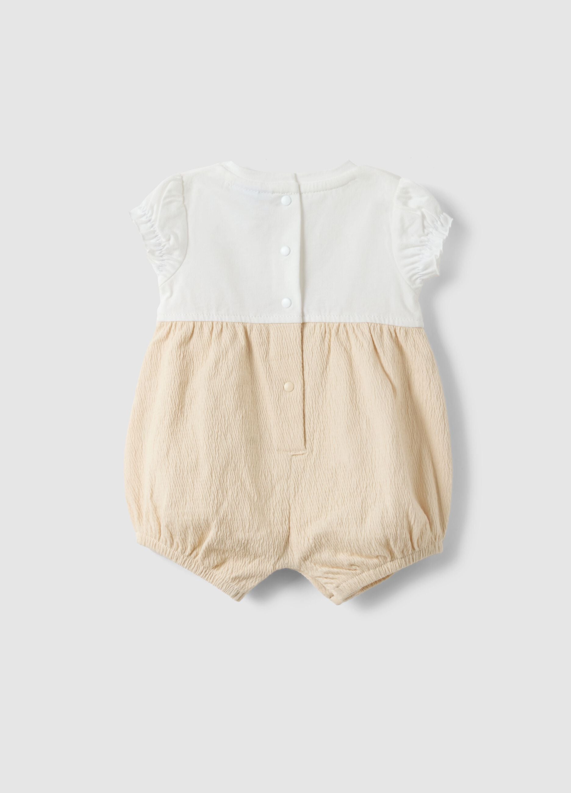 Newborn pure cotton multicolour bodysuit with embroidery