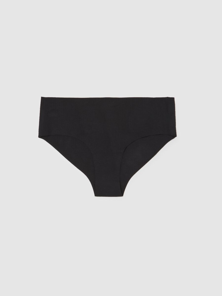 Black stretch cotton knickers_4