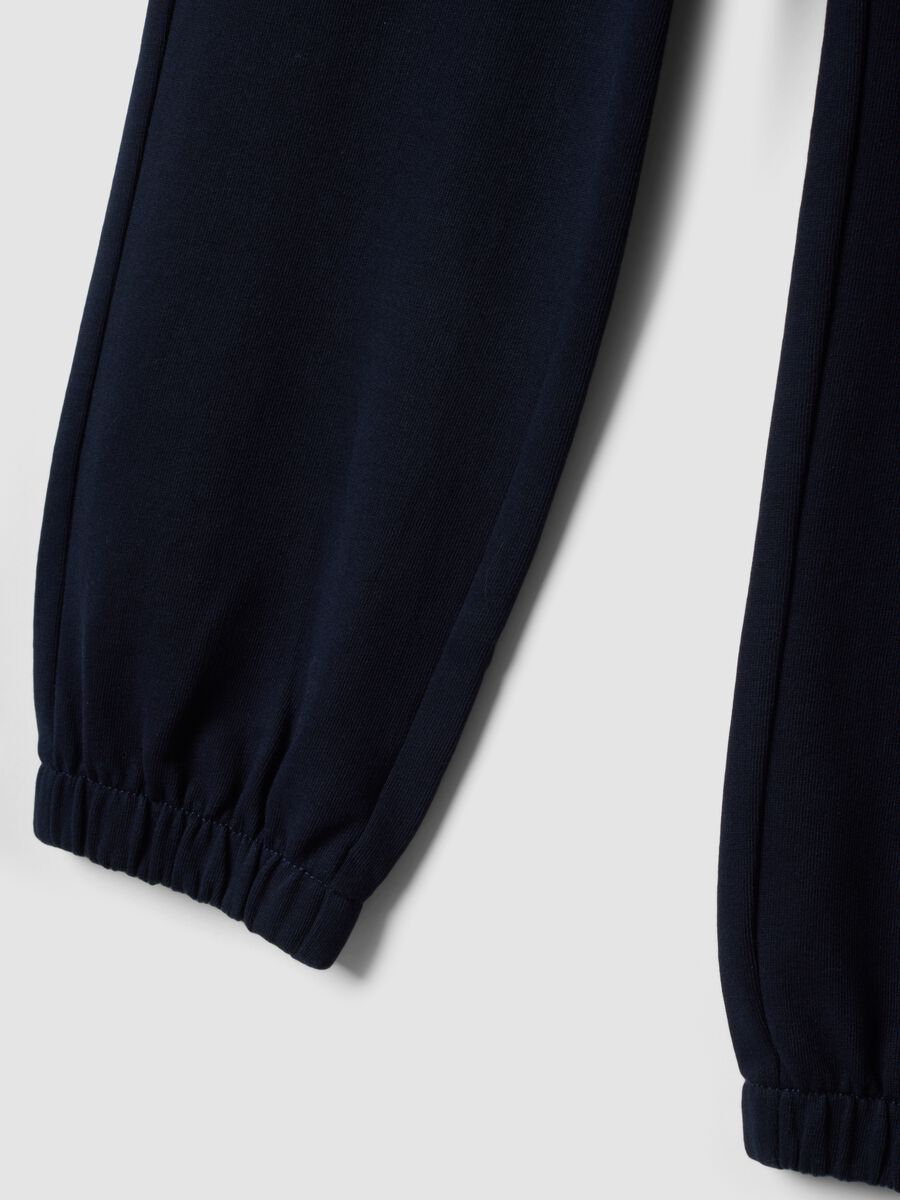 Blue organic cotton jogger trousers_3