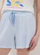 Pure cotton multicolour striped pyjama shorts, regular fit_3