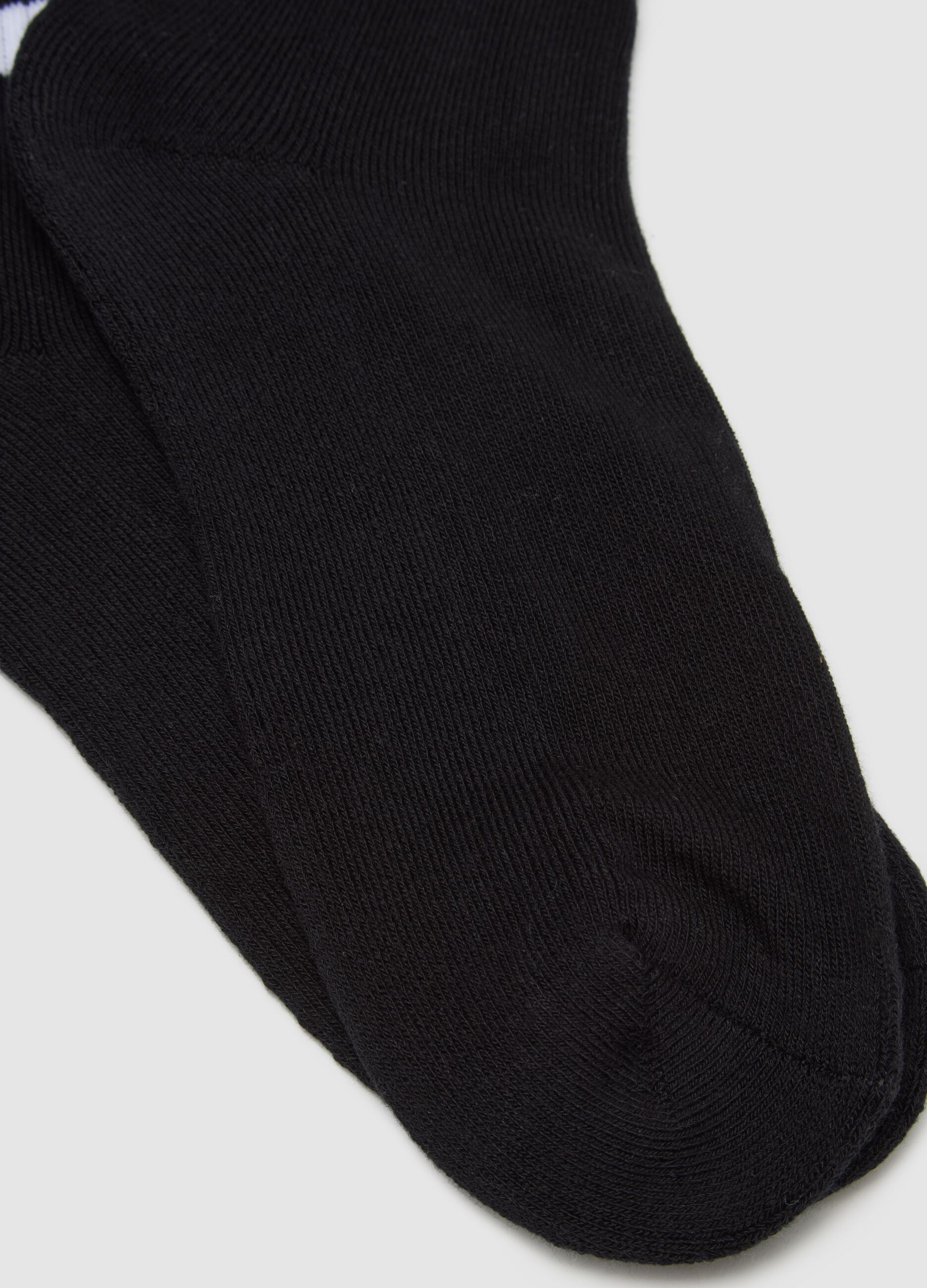 Tripack multicolour striped cotton blend socks regular fit