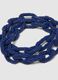Blue necklace with braided glass beads_2