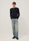 Black Slim Fit Pure Cotton Sweater_1