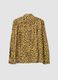 Yellow pure viscose animal-print shirt, regular fit_6