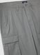 Grey pure cotton regular-fit cargo shorts_5