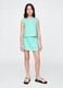 Sea green top with wave trim_1