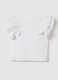 White short-sleeved T-shirt with flounces_1