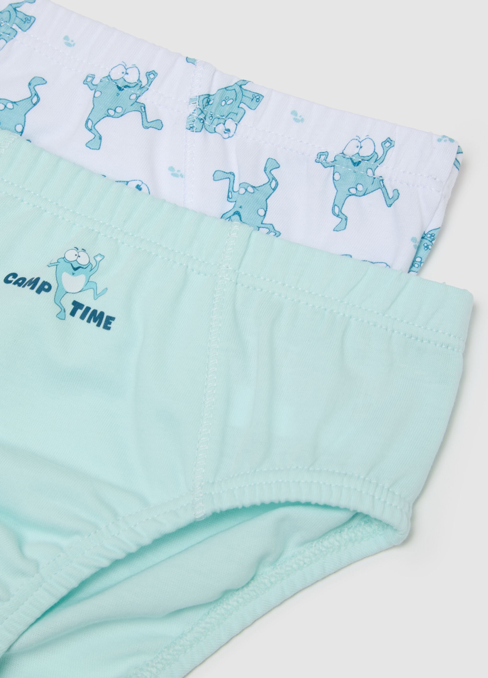 Children's Regular Fit Multicolour Pure Cotton Briefs Tripack