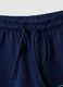 Boys' regular fit blue pure cotton shorts with graphic_2