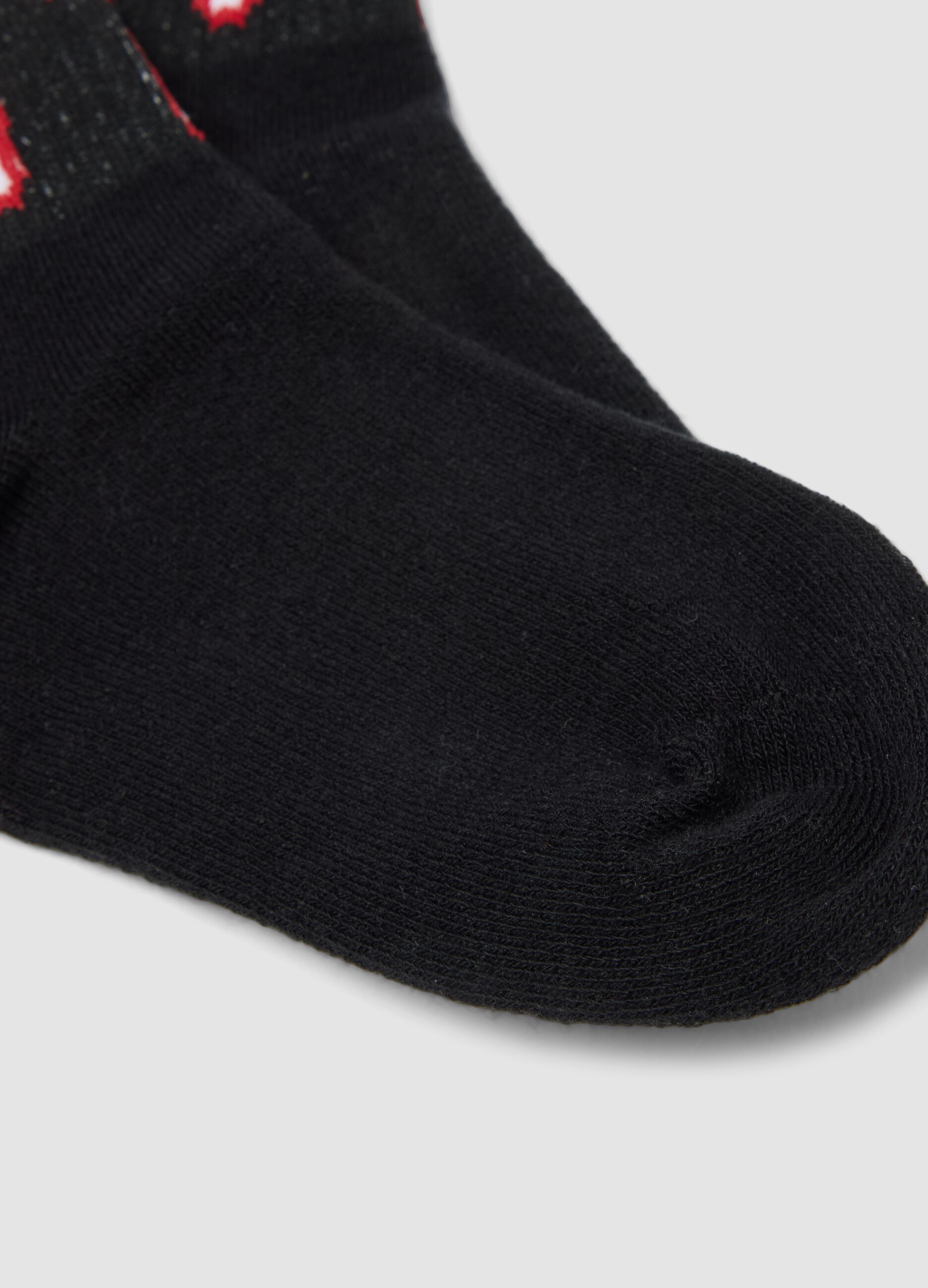 Boys&rsquo; 3-pack multicolour short socks in stretchy organic cotton