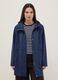 Regular fit blue rain jacket with hood_1