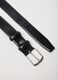 Black faux leather belt_1